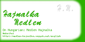 hajnalka medlen business card